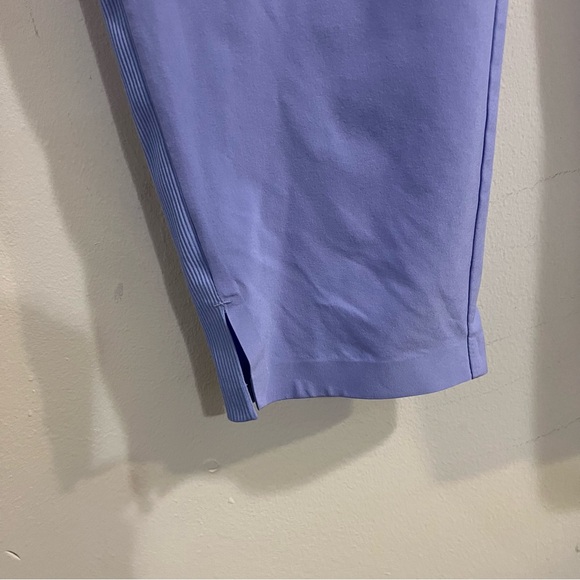 Athleta Blue Brooklyn Ankle Pants Size 10 Lavender Purple Active Sporty - Picture 4 of 9